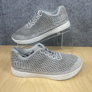 NOBULL Suede‎ Trainer Crossfit Sneakers Womens Size 6.5 Light Gray Breathable